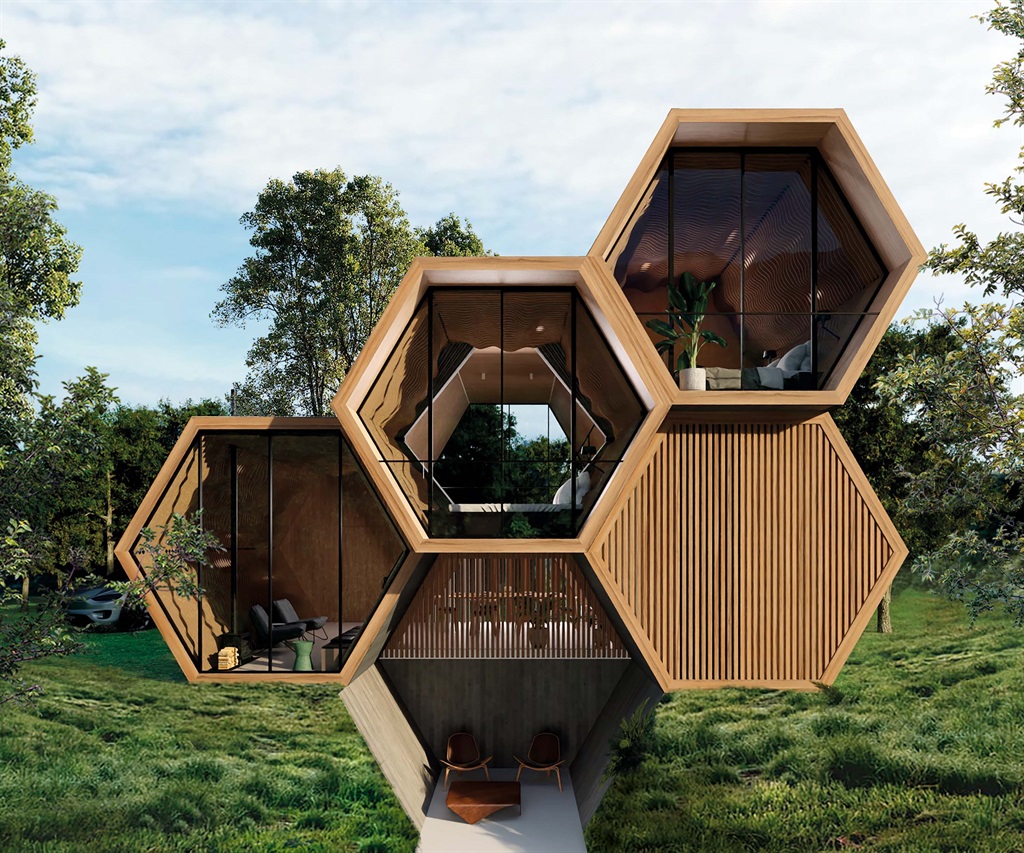 Sustainable Beehive House in the Rainforest create