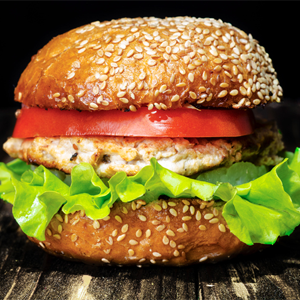 Feel like a burger? Here's a healthy option that is packed with protein. 