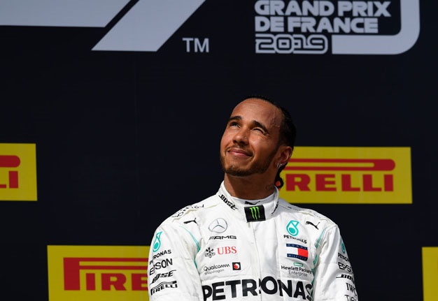 Lewis Hamilton of Great Britain and Mercedes AMG Petronas F1 Team Mercedes winner of the Pirelli GP de France 2019 at Circuit Paul Ricard on June 23, 2019 in Le Castellet, France. Picture: Jose Breton/Getty Images