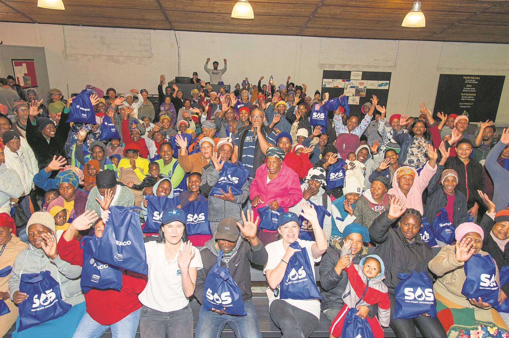 Some 200 residents from informal settlements received hand-hygiene packs last week. 