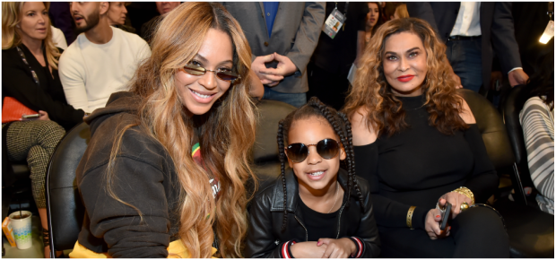 Beyoncé, Blue Ivy and Tina Knowles. (Getty Images)
