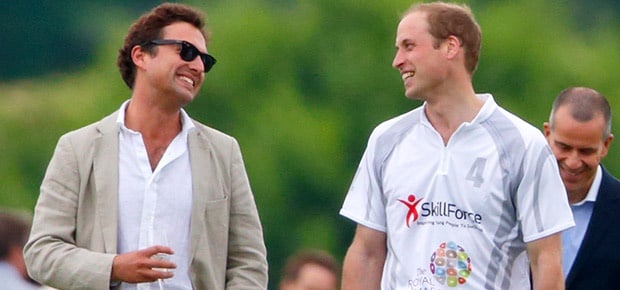 Thomas van Straubenzee and Prince William. (Getty Images)