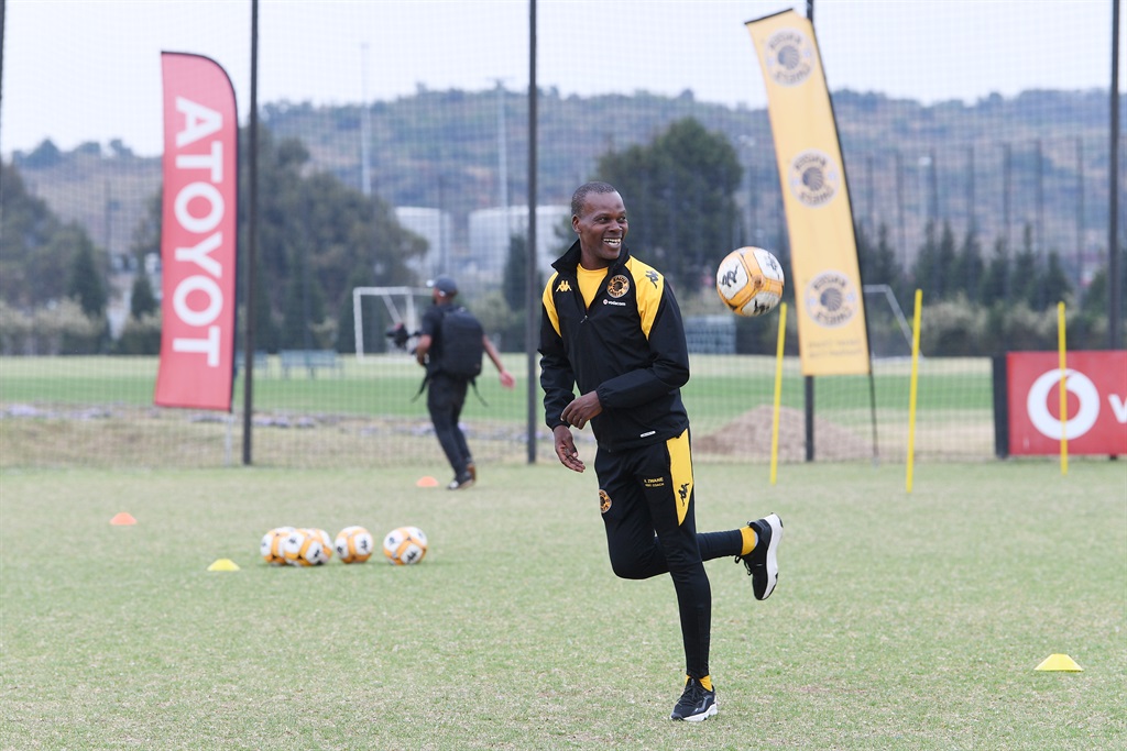 JOHANNESBURG, SOUTH AFRICA - OCTOBER 11: Arthur Zwane during the Kaizer Chiefs Heart on the Sleeve CSI Activation at Kaizer Chiefs village on October 11, 2023 in Johannesburg, South Africa. (Photo by Lefty Shivambu/Gallo Images)