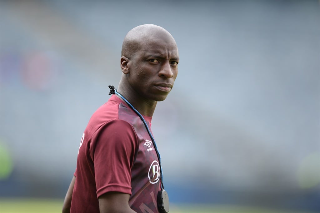  Swallows FC coach Musa Nyatama looks set to continue in the head coaching role for the foreseeable future. (Photo by Lefty Shivambu/Gallo Images)