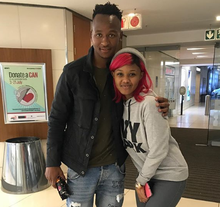 Brilliant Khuzwayo and Babes Wodumo say they are not in a relationship. Photo: Instagram