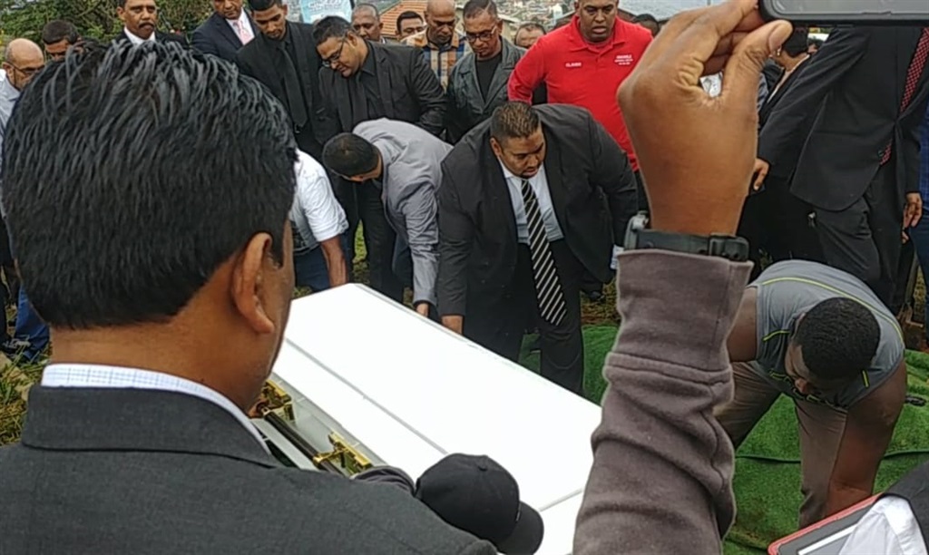 Hijacking victim Sadia Sukhraj was laid to rest at the Shallcross Cemetery yesterday. Picture: Kaveel Singh/ News24