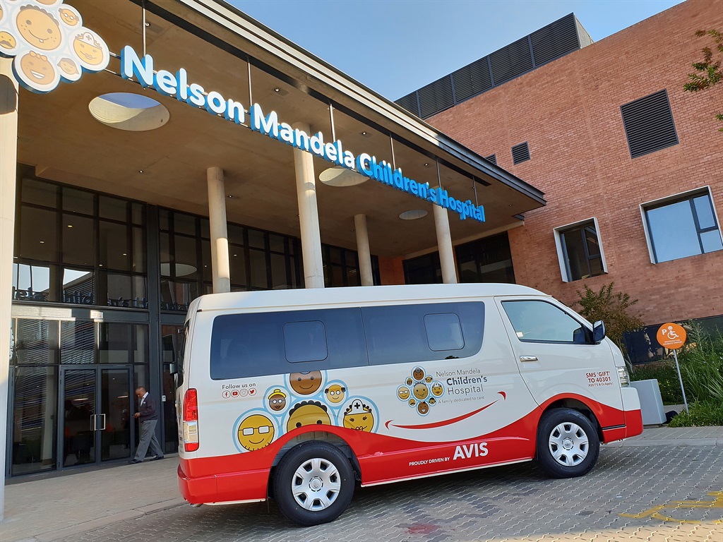 Nelson Mandela Children’s Hospital got a new bus. Photo by Thabo Monama