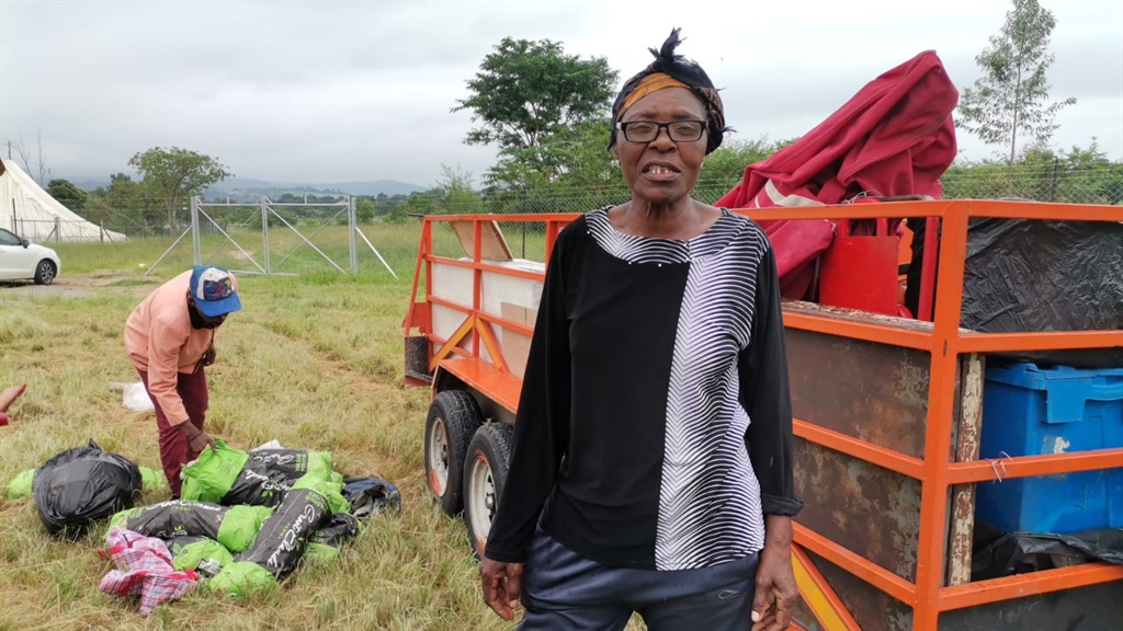 Teleni Shingange said she feels sad that they are told to vacant the area. Photo by Bulelwa Ginindza