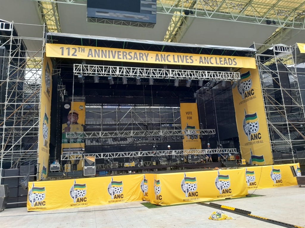 ANC ready to host their 112 celebration at Mbombela Stadium. Photo by Kgomotso Medupe