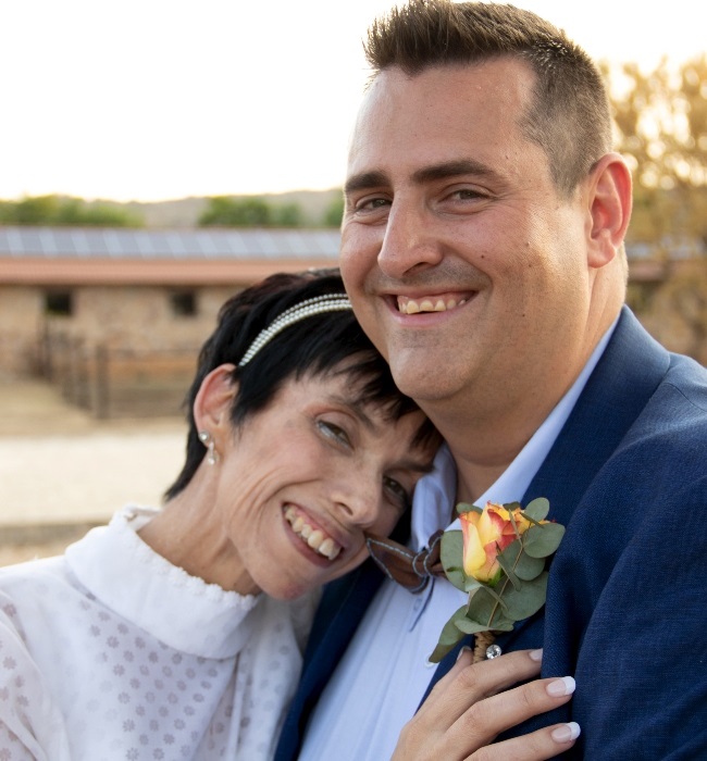 wedding, cancer, couple, south africa