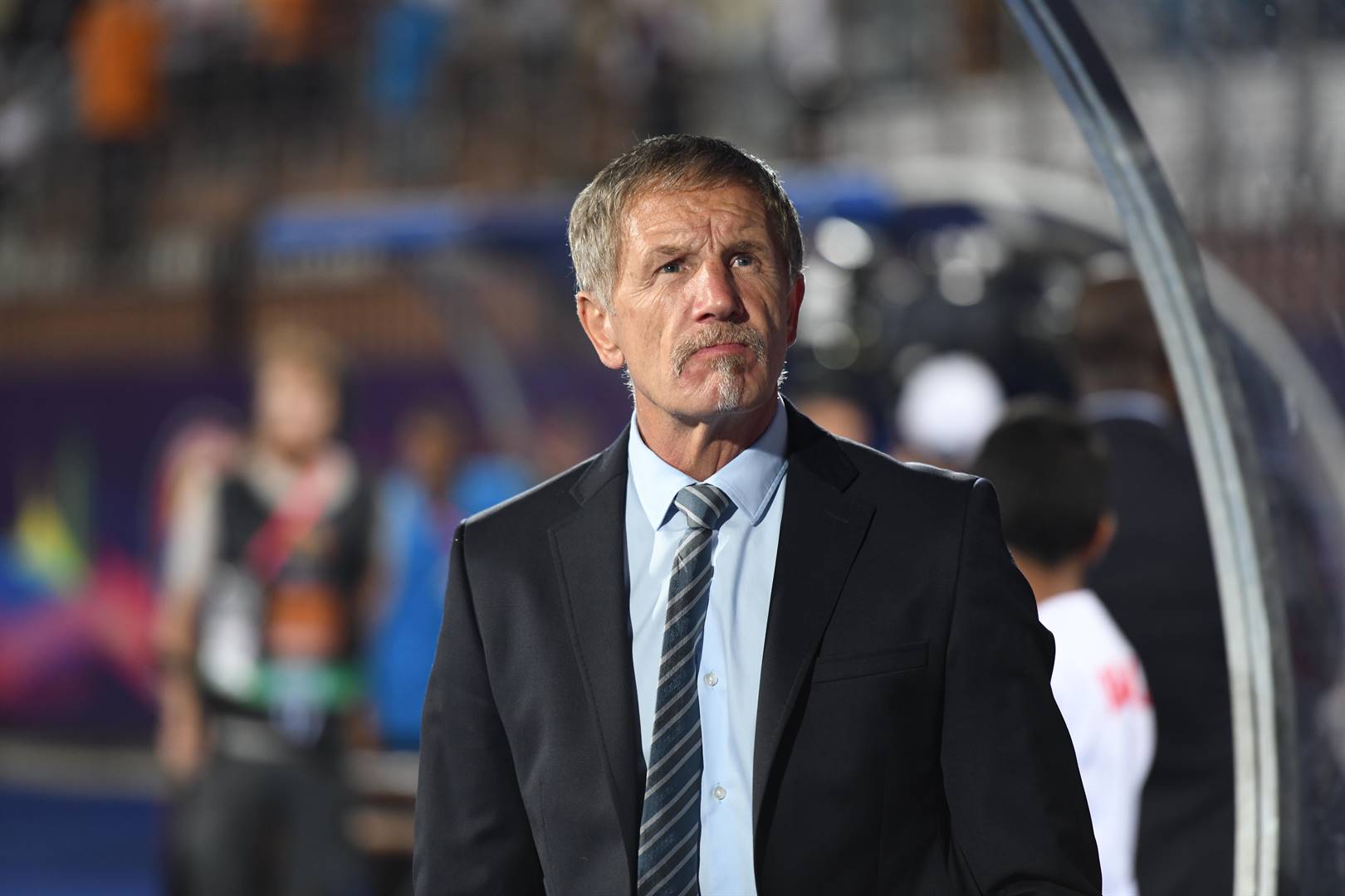 Stuart Baxter during the African Cup of Nations match between South Africa and Namibia at Al-Salam Stadium on Friday (June 28 2019) in Cairo, Egypt. Picture: Ahmed Hasan/Gallo Images 