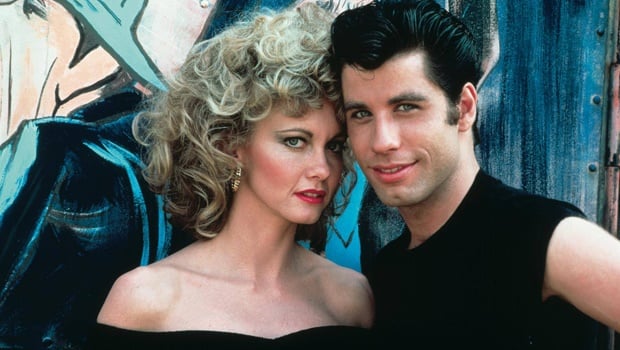 Olivia Newton John and John Travolta as Danny and Sandy in Grease. Image: Paramount pictures