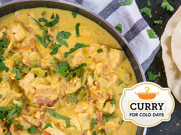 Chicken Bacon Curry Drum