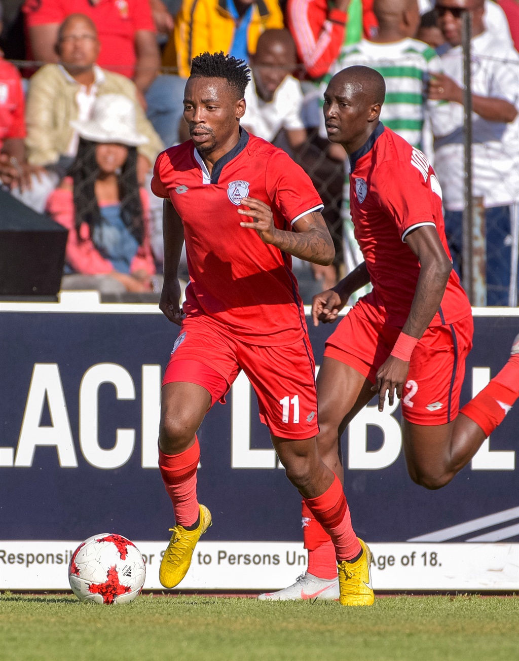 Sinethemba Jantjie of Free State Stars during the Absa Premiership 2018/19 game between Free State Stars and Bloemfontein Celtic at Goble Park 