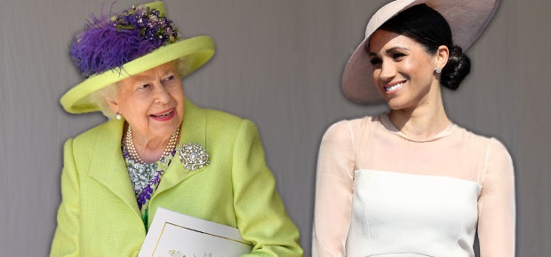 Queen Elizabeth and Meghan Markle. (Photo: Getty Images)