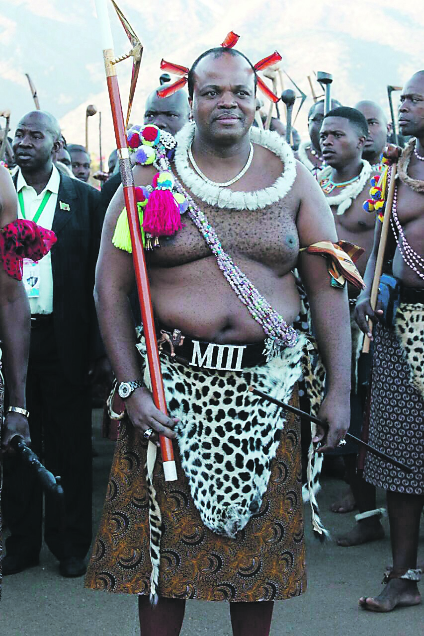 TRADITIONKing Mswati III attends an umhlanga reed dance, a traditional ceremony where up to 40 000 Swazi maidens gather and dance for the queen mother. This Swazi cultural event is performed as a tribute to the royal family and dates back centuriesPHOTO: Walter Motaung