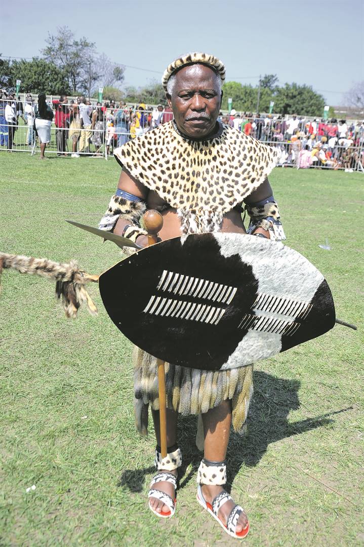 King Zwelithini and King Misuzulu’s praise singer, Buzetsheni Mdletshe, shares the history of the Zulu royals in his book.  Photo by Jabulani Langa