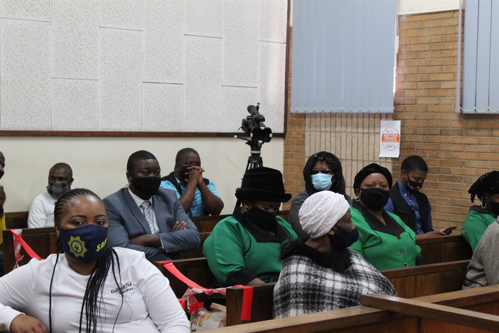 Members of the ANC Women's League in the court gallery in support of the victims.


Photos by Bulelwa Ginindza 
