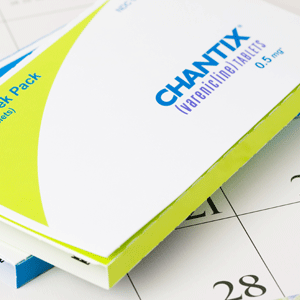A starting pack of Chantix 