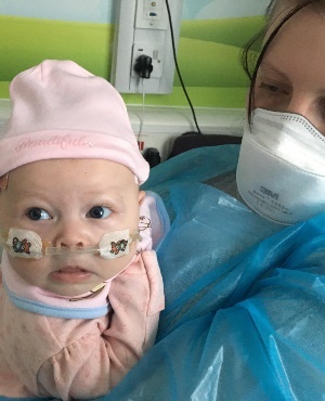 Four-month-old Arriella Andrews has severe combined immunodeficiency (SCID).