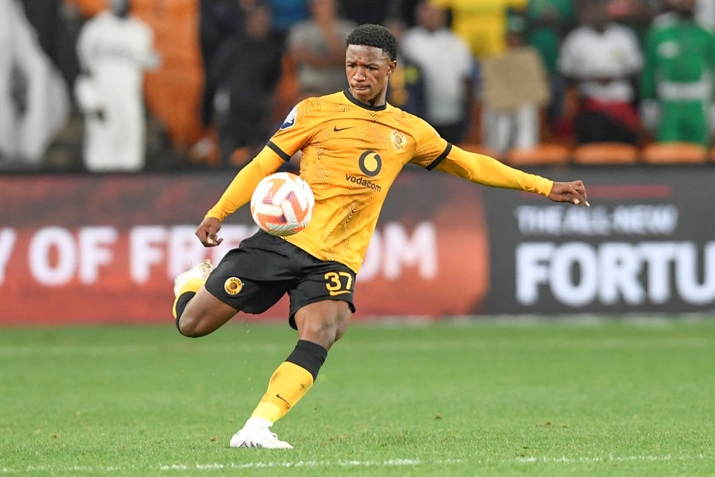 JOHANNESBURG, SOUTH AFRICA - APRIL 08: Samkelo Zwane of  Kaizer Chiefs during the DStv Premiership match between Kaizer Chiefs and Marumo Gallants FC at FNB Stadium on April 08, 2023 in Johannesburg, South Africa. (Photo by Lefty Shivambu/Gallo Images)