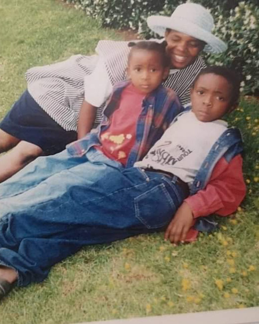 A throwback pic shared by Mthethwa with what appears to be his late mother on his latest IG post.