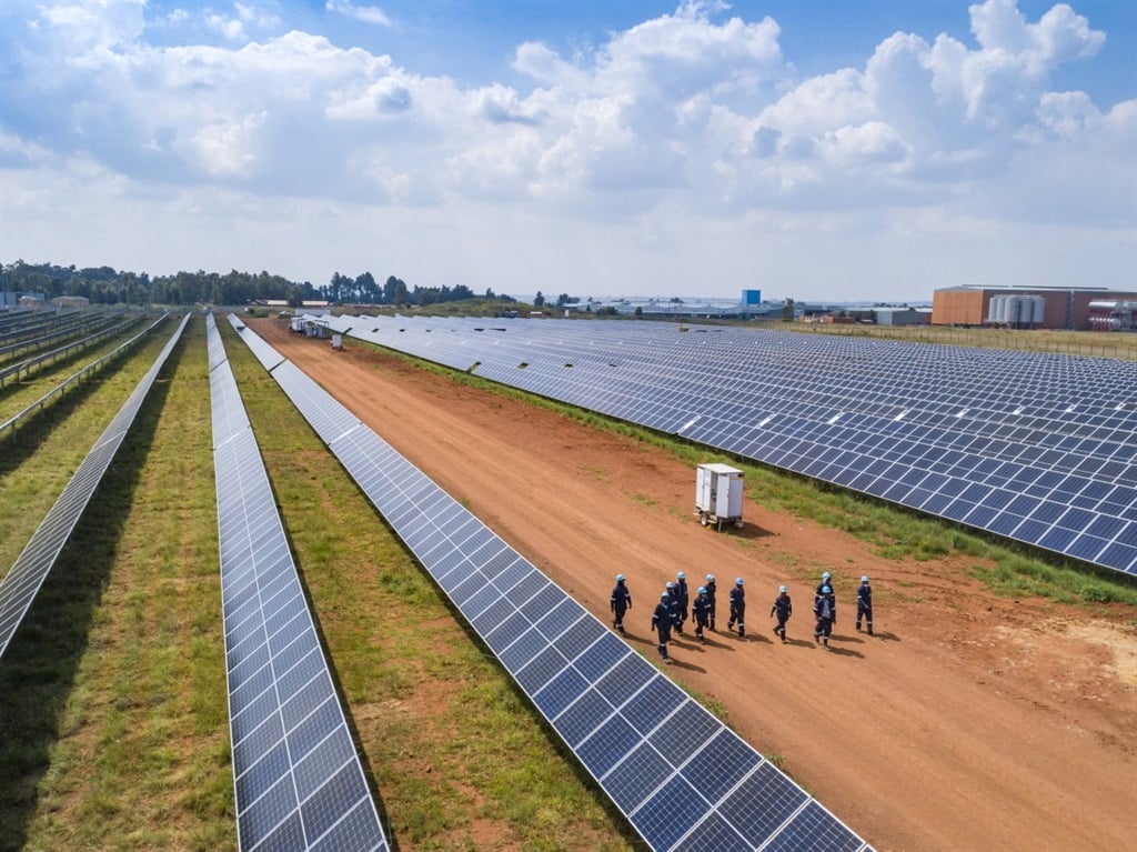 The 6.5MW solar plant unveiled by Heineken will provide about a third of the needs of its Sedibeng brewery.