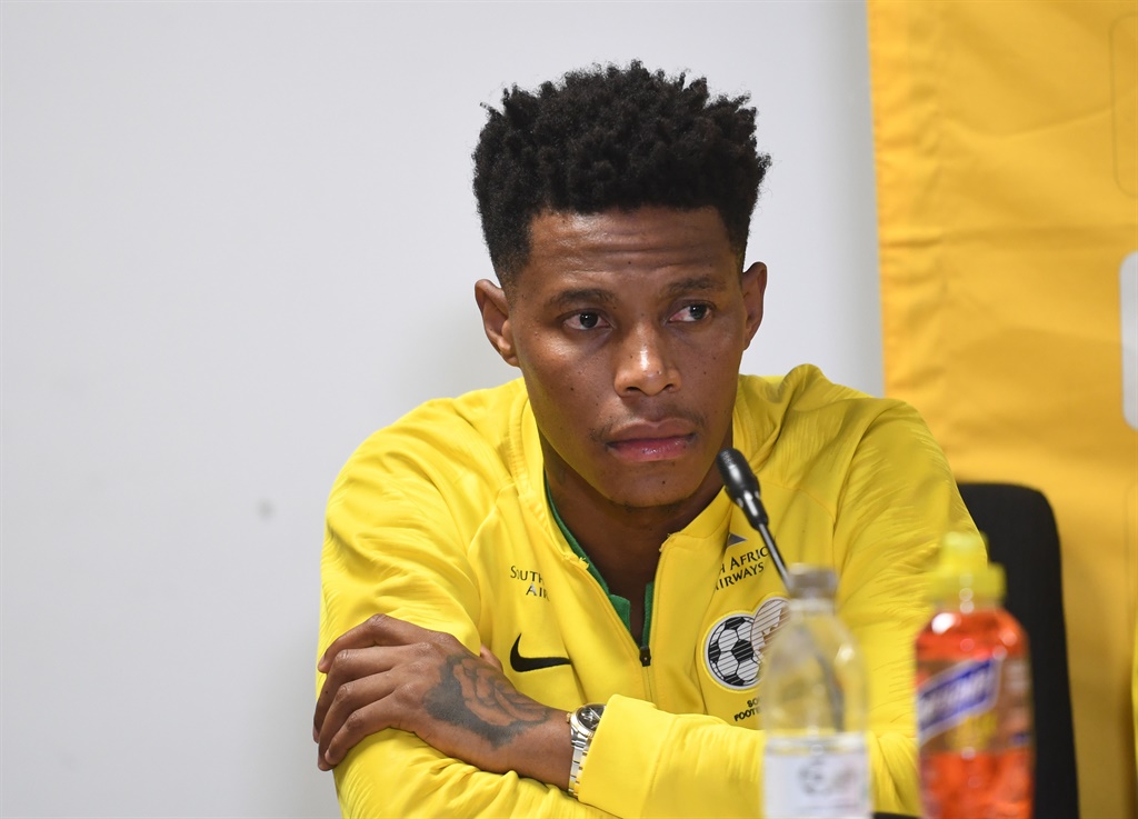 Bongani Zungu during the South African national mens soccer team arrival press conference at OR Tambo International Airport on July 13, 2019 in Johannesburg, South Africa. (Photo by Gallo Images)