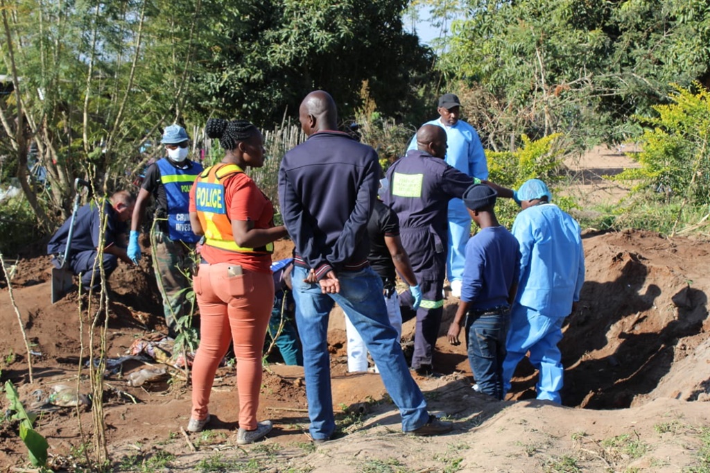 Police have exhumed bodies of three of five women who were allegedly killed by a 25- year- old man in Numbi Village near Kruger National Park. The victims are aged between 15 and 24 years. Photo by Bulelwa Ginindza