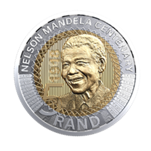 Mandela Commemorative R5 coin.