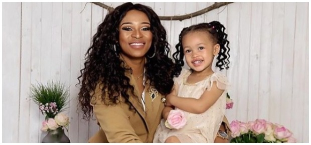 DJ Zinhle with her daughter Kairo. (Photo: DJ Zinhle Instagram)