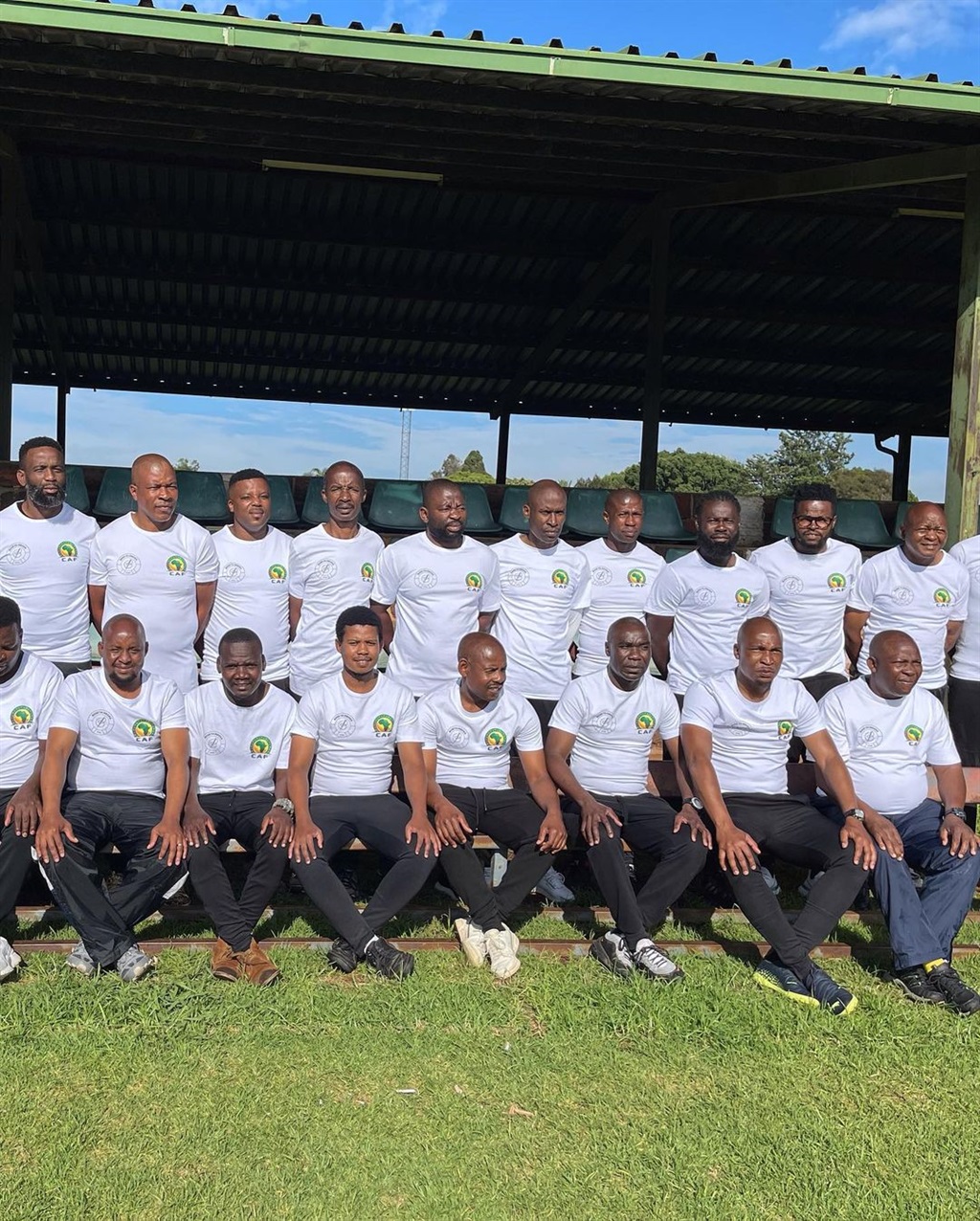 The graduating coaches from the CAF D license cour