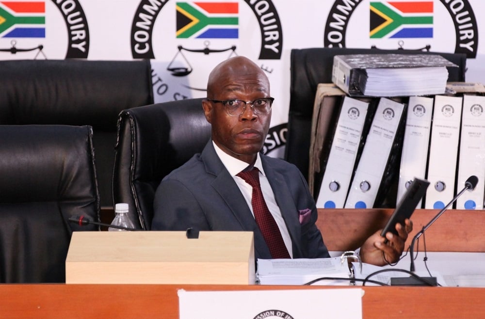 Former Eskom  CEO Matshela Koko testifies at the State Capture Inquiry in May 2021 in Johannesburg. (Gallo Images/Luba Lesolle)