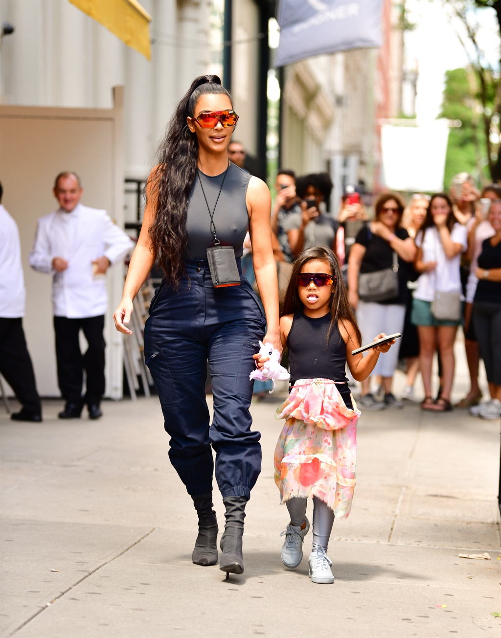 Backlash over Kim K straightening North West's hair - who owns straight ...