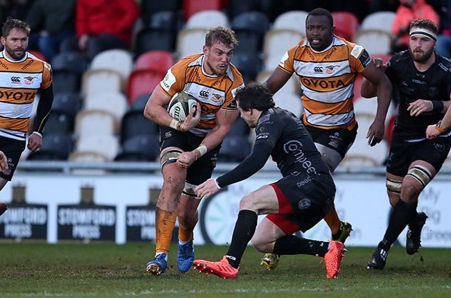 Cheetahs loose forward Aidon Davis in action during the PRO14 encounter against the Dragons at Rodney Parade in Newport, Wales on 29 February 2020.