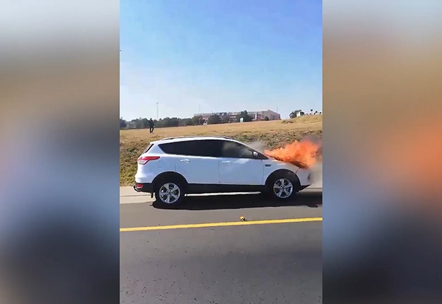 watch test drive from hell as another ford kuga bursts into flames news24 another ford kuga bursts into flames