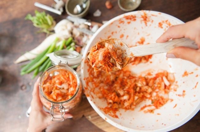Foods such as kimchi are great to include in a psychobiotic diet. 