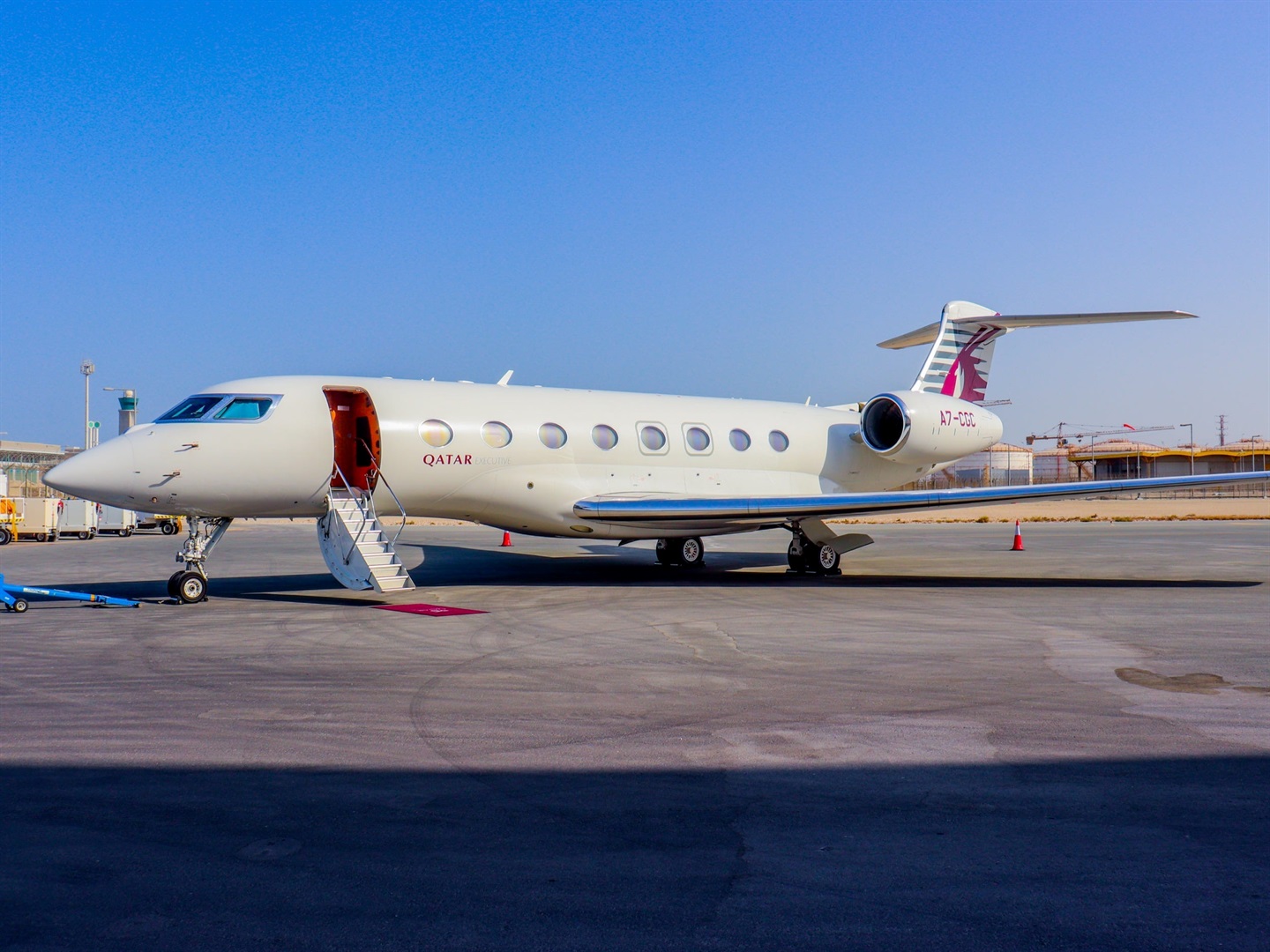 A Qatar Executive Gulfstream G650ER.