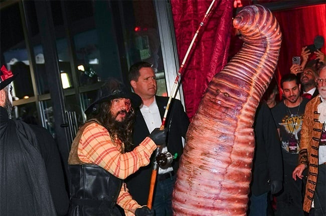 Heidi Klum's Halloween 2022 Costume Was a Worm on a Hook with