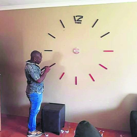 Clockmaker Khayalethu Mbuyisa has received many orders. 
