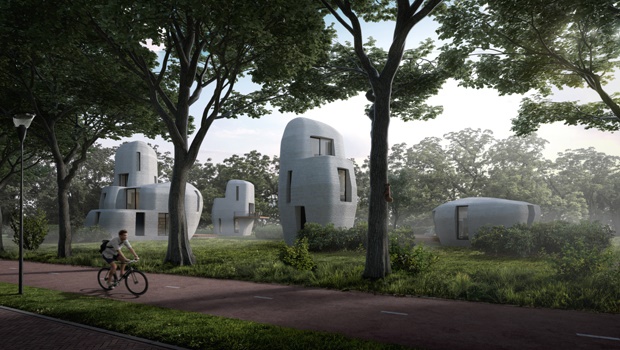 An artist's impression of what the finished homes will look like Image: Houben/Van Mierlo architecten Eindhoven.