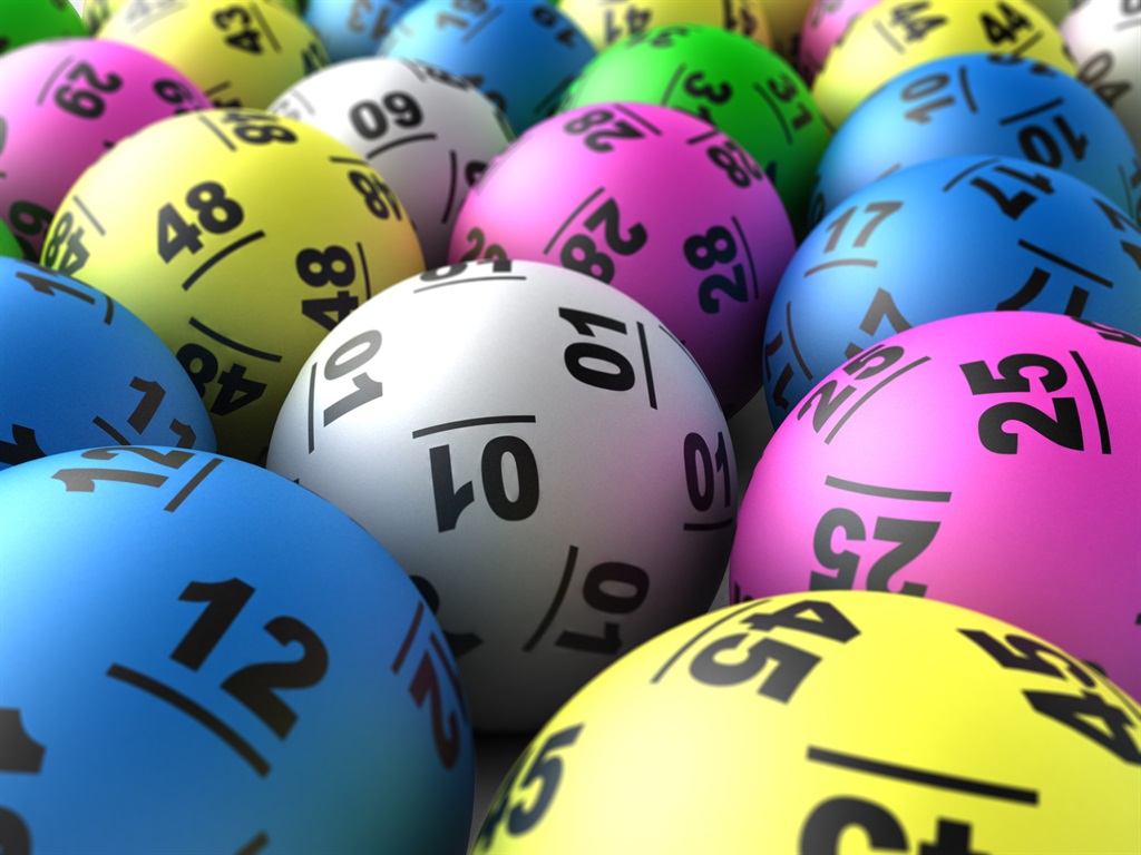 Lotto ball winning numbers.