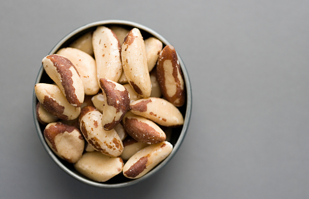 bowl of Brazil nuts