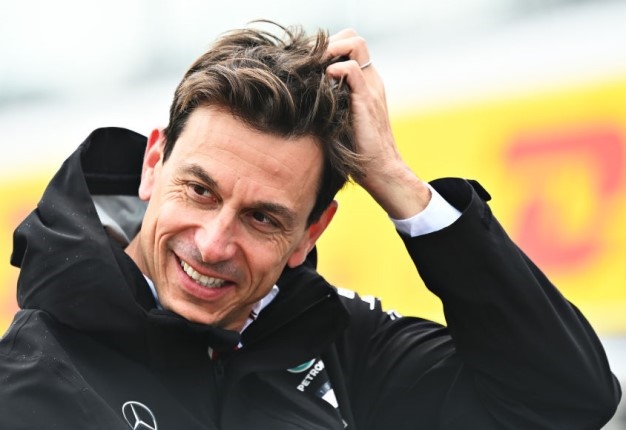 Mercedes GP Executive Director Toto Wolff smiles in parc ferme during the Formula 1 Grand Prix of Hungary. Image: Clive Mason /  Getty Images. 