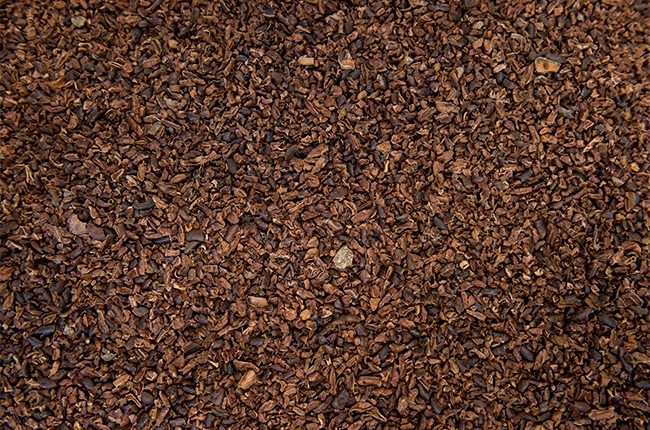 Still image of cacao nibs.