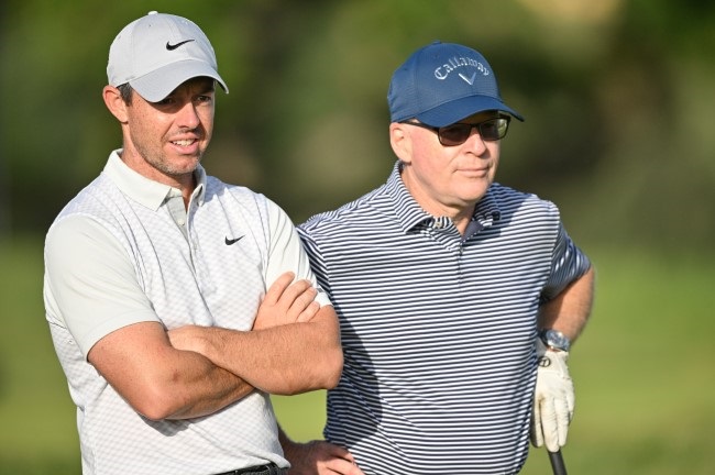 Rory McIlroy, Keith Pelley (Getty)