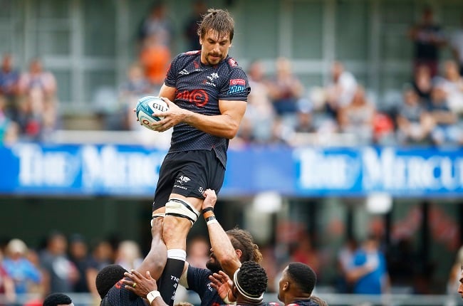 Eben Etzebeth was typically busy. (Gallo Images)