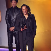 SEE | 'I tell the truth': Jay Z ruffles feathers accepting Grammy award with Blue Ivy by his side