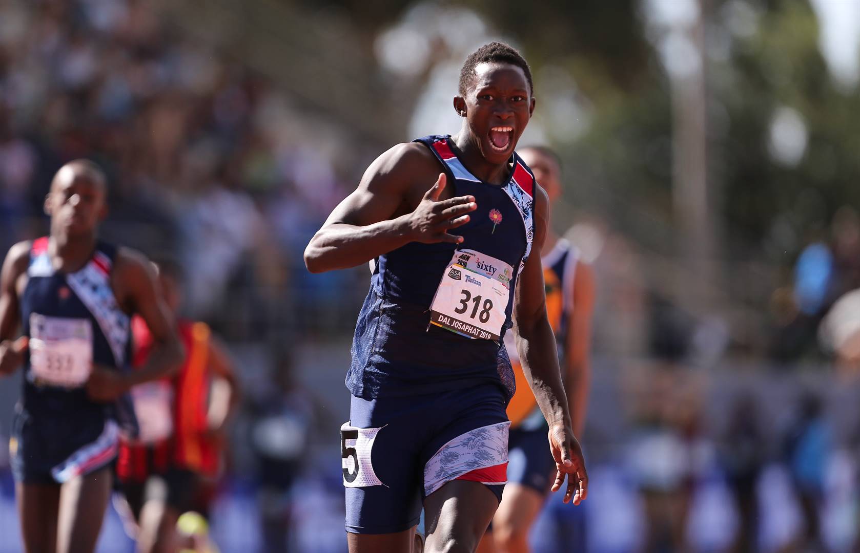 SA 200m champion Sinesipho Dambile. Photo: Gallo Images