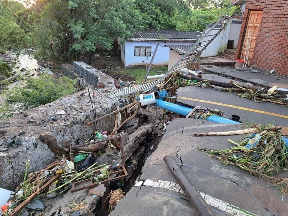 Infrastructure was severely damaged by floods in KwaDukuza Local Municipality in KwaZulu-Natal early this year.